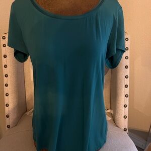 White House Black Market Teal Short Sleeve Top